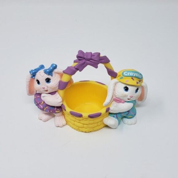 1991 Crayola Bunny Candy Cotton Tail Easter Spring Holiday Figurine - Picture 4 of 8